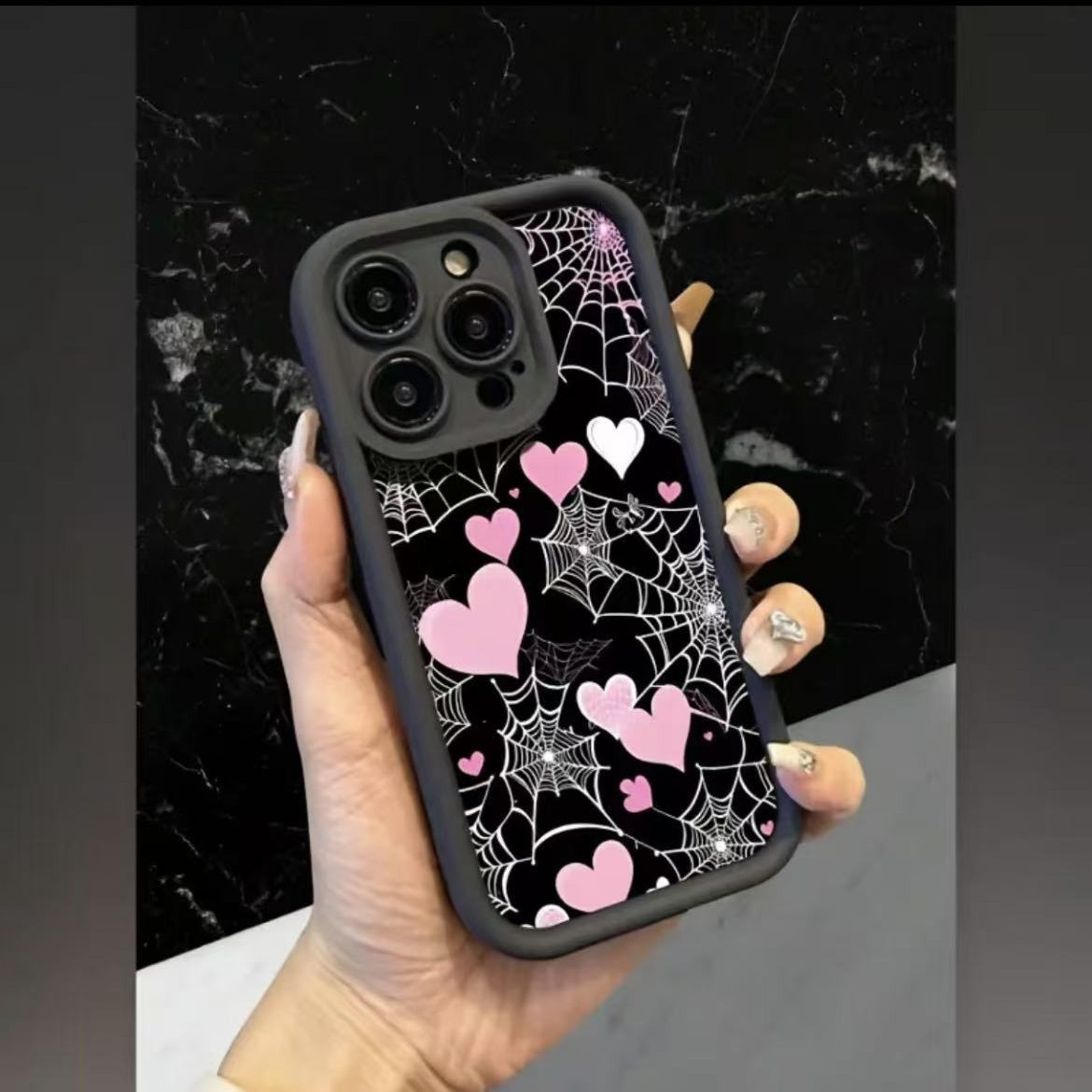 Telaraña amor para iphone16pro funda para teléfono móvil Apple 15/14/13promax nuevo 12x Europa y América