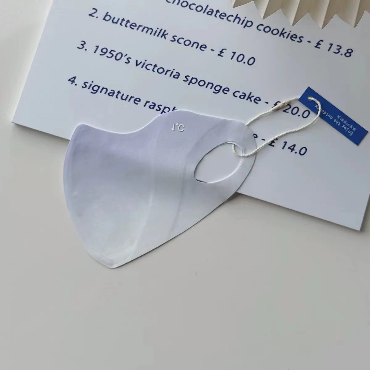 Máscara de protección solar con sensación de hielo upf50 + máscara de protección ocular contra rayos ultravioleta hielo 3D marea tridimensional de alto valor facial femenino en verano