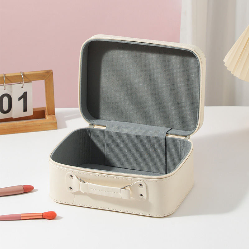 Cartoon Kapibara caja de maquillaje de gran capacidad bolsas de maquillaje portátiles lindas sin espejo caja de regalo