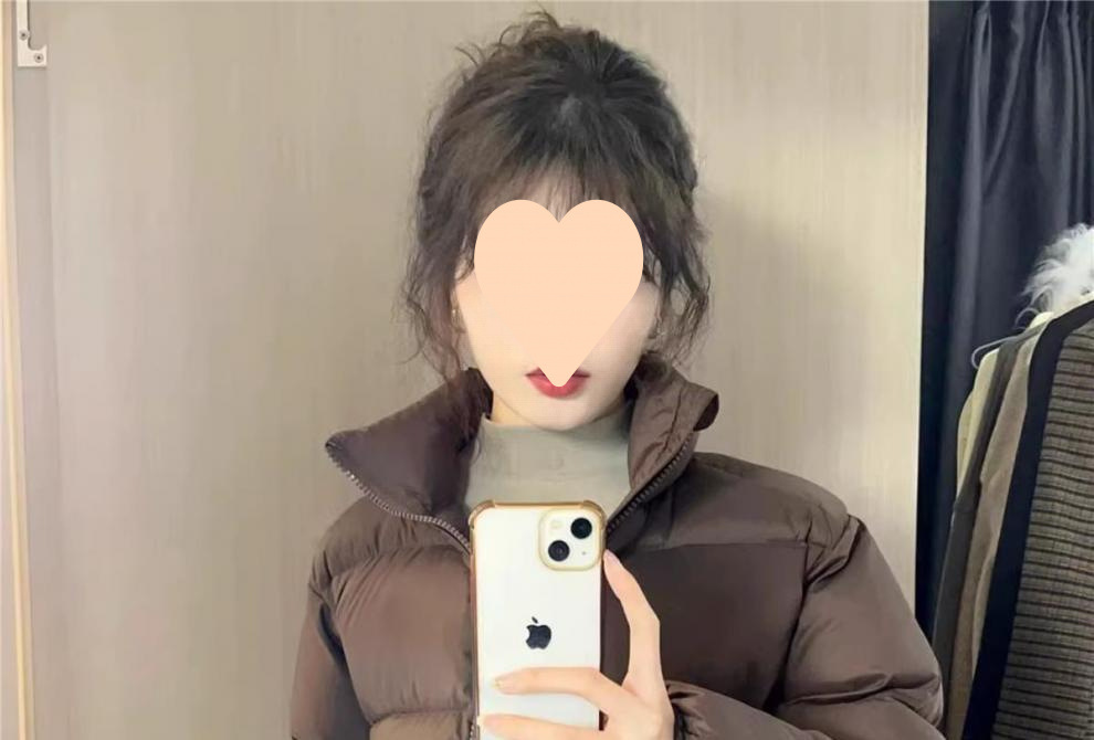 Korte dames donsjas met hoge taille in europese stijl gewatteerd_voghion.com