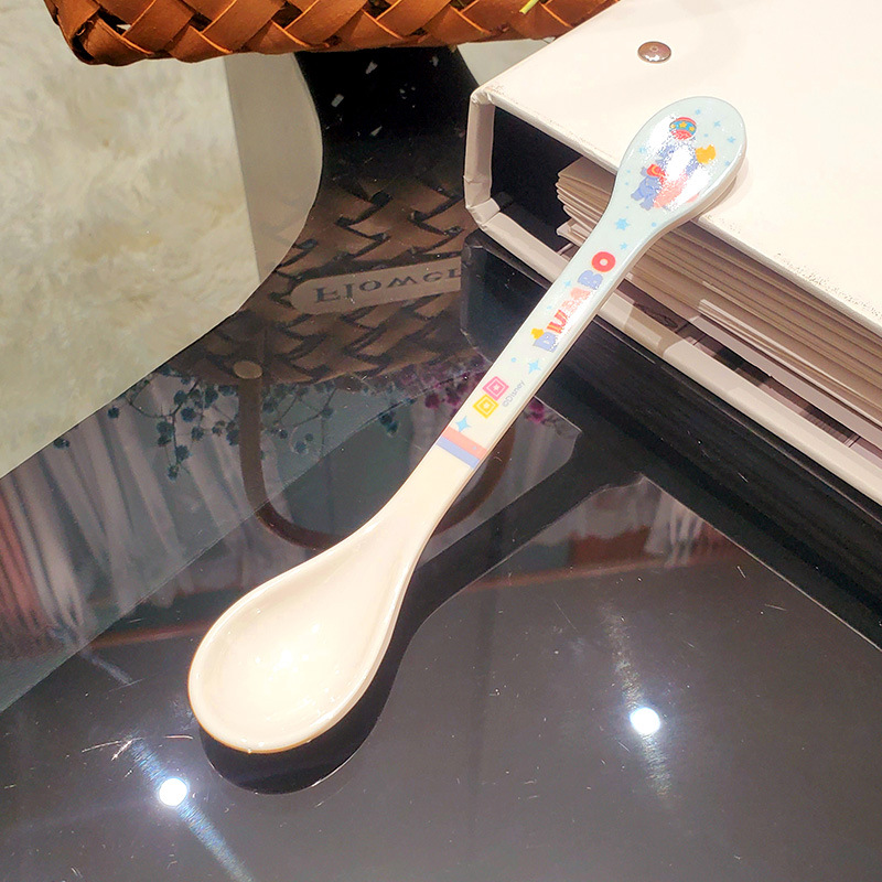 Vajilla infantil auténtica, plato dividido, tazón de resina de melamina con dibujos animados, tazón para comer para bebés, tazón resistente a caídas y al calor