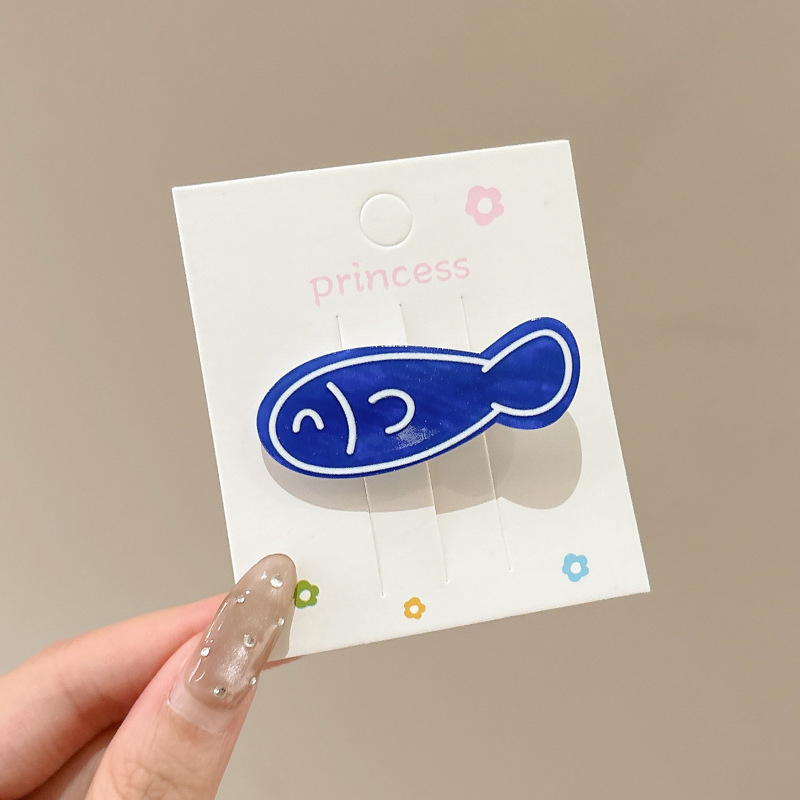 かわいい魚の骨ヘアピンインガーリーハート漫画前髪クリップヘアエッジクリップ小物卸売サイドクリップヘアアクセサリー|undefined