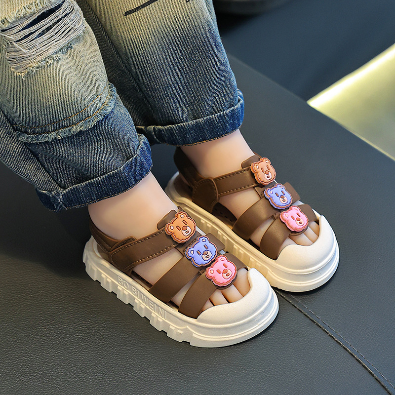2025 nuevas sandalias infantiles de verano antiderrapante interior y exterior sandalias para niñas con suela suave para niños sandalias para niños mayores
