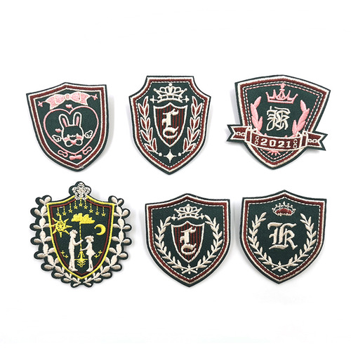 JK shield embroidered badge cute DK school uniform badge Japanese style couple pin embroidered badge
