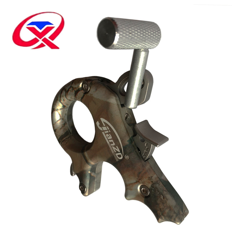 迷彩三指撒放器 复合配件金属握撒铝合金厂家跨境射箭器材|ms