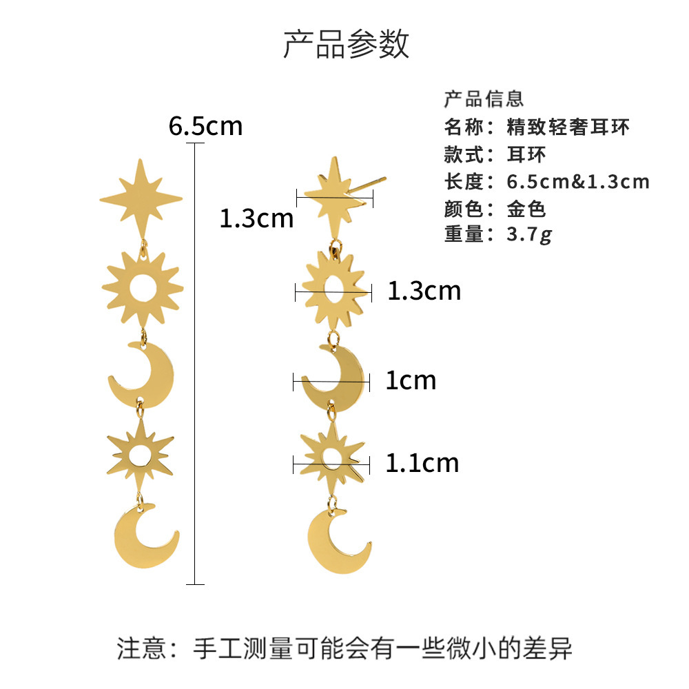 Oferta especial experiencia europea y americana joyería de acero titanio vacío galvanoplastia no decoloración no alérgica joyería pendientes collar fábrica al por mayor