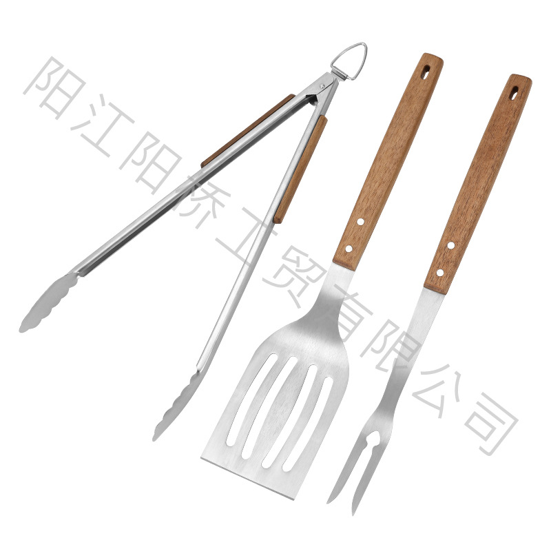 Transfronterizos de venta caliente de acero inoxidable parrilla al aire libre herramientas de parrilla