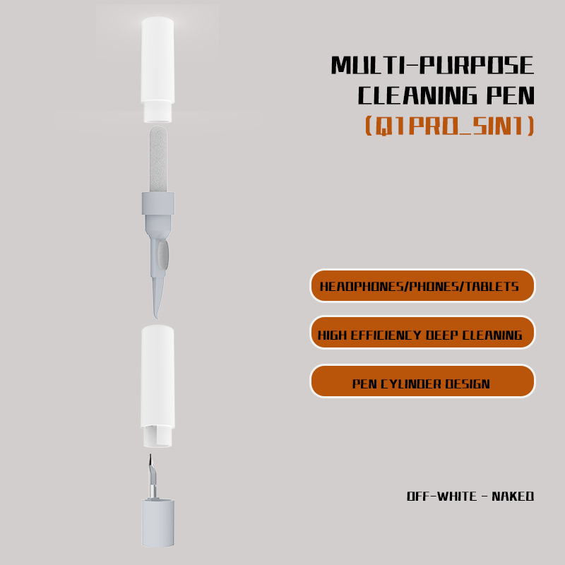 Multifunctional cleaning brush laptop dust cleaning tool suit small brush headset cleaning pen mobile phone hole