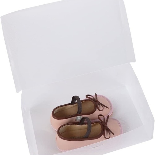 Integrated clamshell transparent men's and women's storage box PP shoe box plastic box wholesale foldable shoe box exquisite life