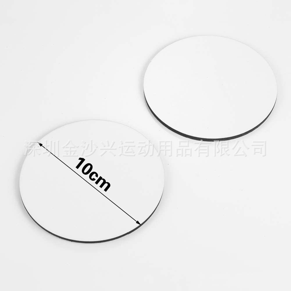 厂家直销潜水料白色汽车杯垫 热转印、热升华DIY涂鸦耗材Cup