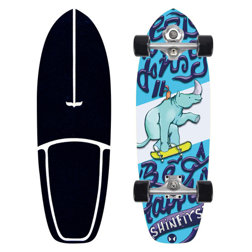 32-inch Land Surfboard S5 Spring Bridge No-Pedal Ski Simulation Training Board Professional Street Riding Commuter Skateboard