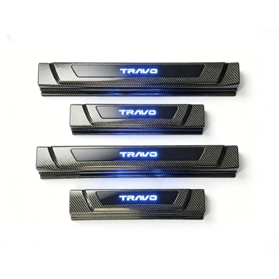 Other Automotive Exterior Supplies – Hilux Fuel Tank Cover, Rearview - carbon-fiber-threshold-strip-travo-marked-blue-light