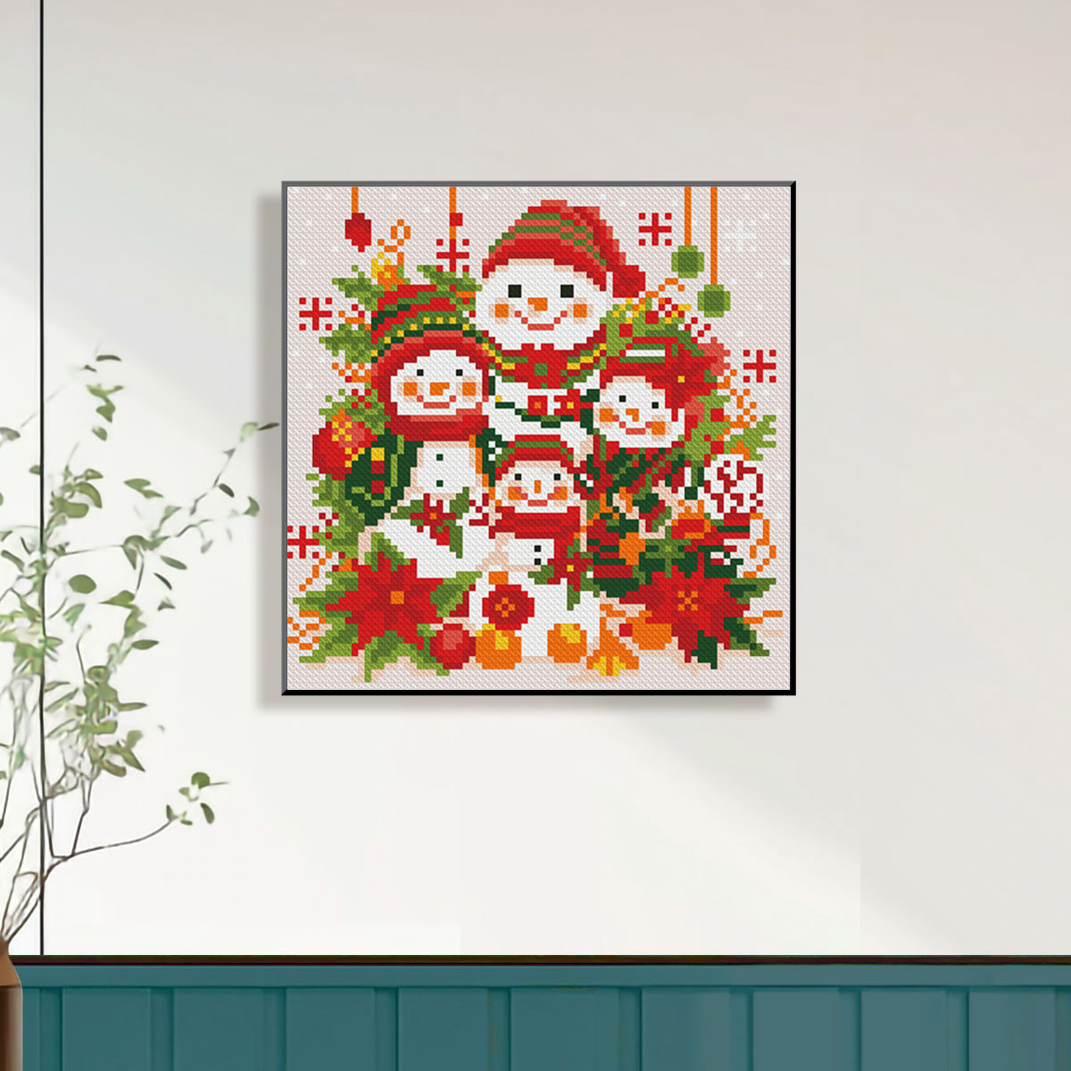 Colección de Pequeños Artículos de Punto de Cruz de 24*24CM, Nuevos Patrones de Punto de Cruz Sencillos para Principiantes 2026, Versión en Inglés