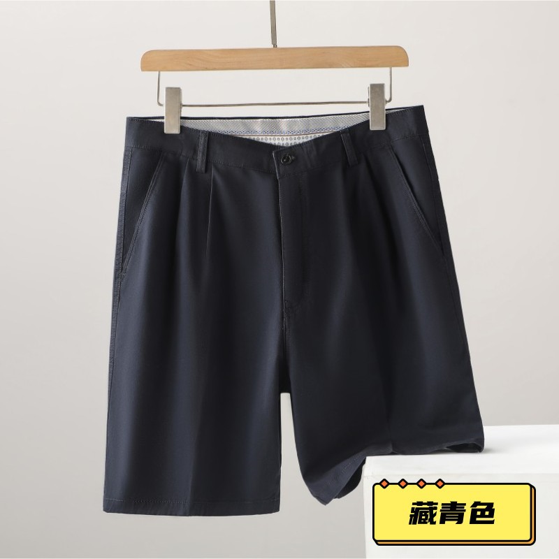 Pantalones cortos de algodón de mediana edad y ancianos de verano Pantalones cortos de algodón de cinco puntos pantalones cortos pantalones sueltos de cintura alta para hombres