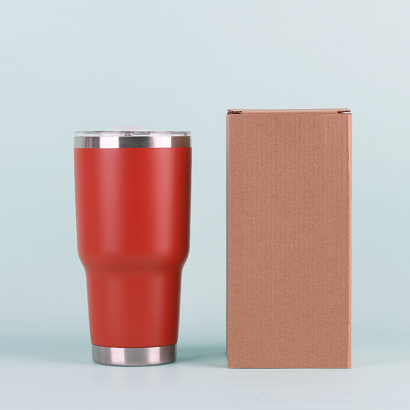 30oz taza de coche taza de helado taza de cerveza 304 color de acero inoxidable termo taza regalo en stock taza de spray de plástico al por mayor