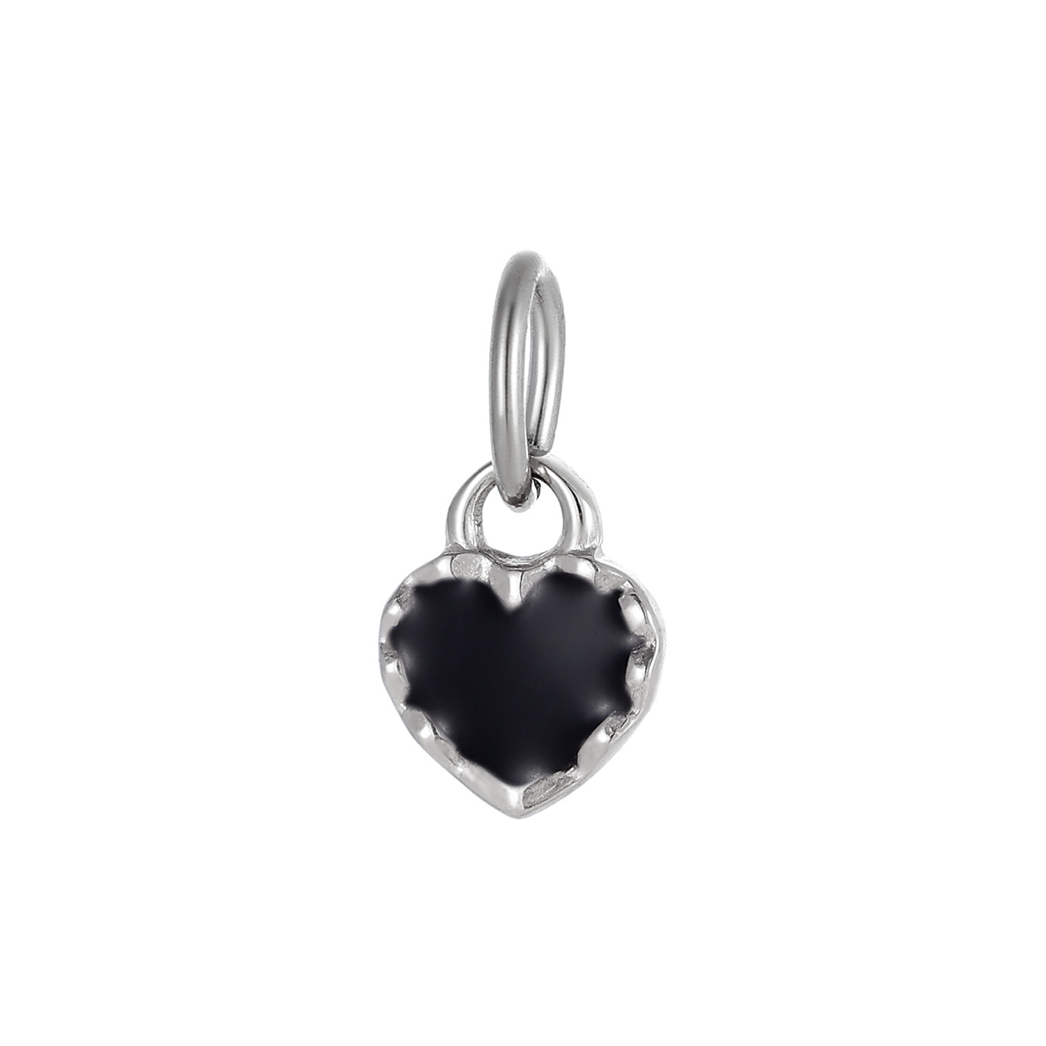 2g Weight Pendant Jewelry Making Type 8*10mm Jewelry Making Size DIY Jewelry Accessories Classification 1 Piece Quantity Titanium Steel Material Heart Shape Pattern Plating Design Simple Style Style 1 Piece 8*10mm Titanium Steel Heart Shape Pendant 8