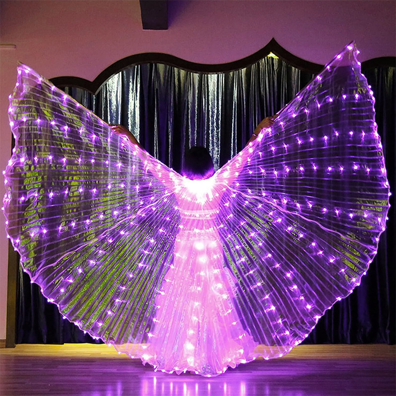 Alas LED Luminosas para Baile — Alas Brillantes para Adultos y Niños, Show y Halloween