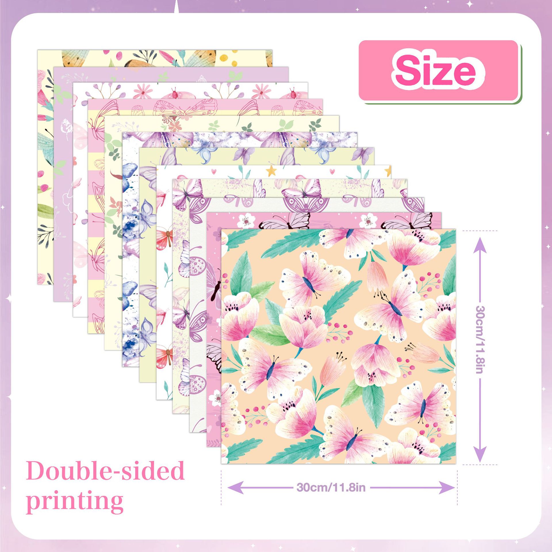 Amazon 30x30cm scrapbook paper 24 pieces of floral color origami…