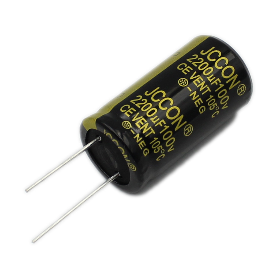 100v2200uf 100v JCCON黑金 逆變器音響功放足壓電容 22x40