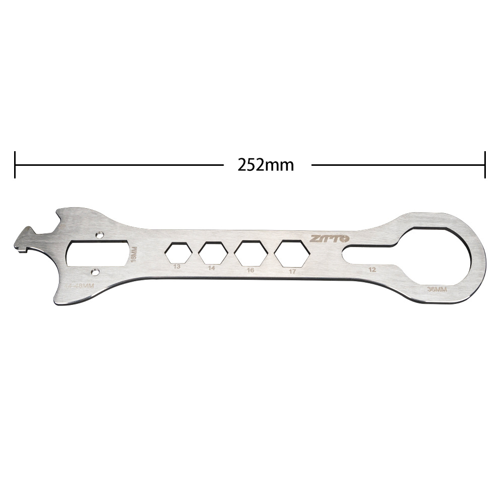 Bicicleta ZTTO Herramienta de desmontaje del eje central antiguo Instalación del anillo de bloqueo de llave Herramienta de reparación del cuenco positivo y negativo del eje central del orificio cuadrado