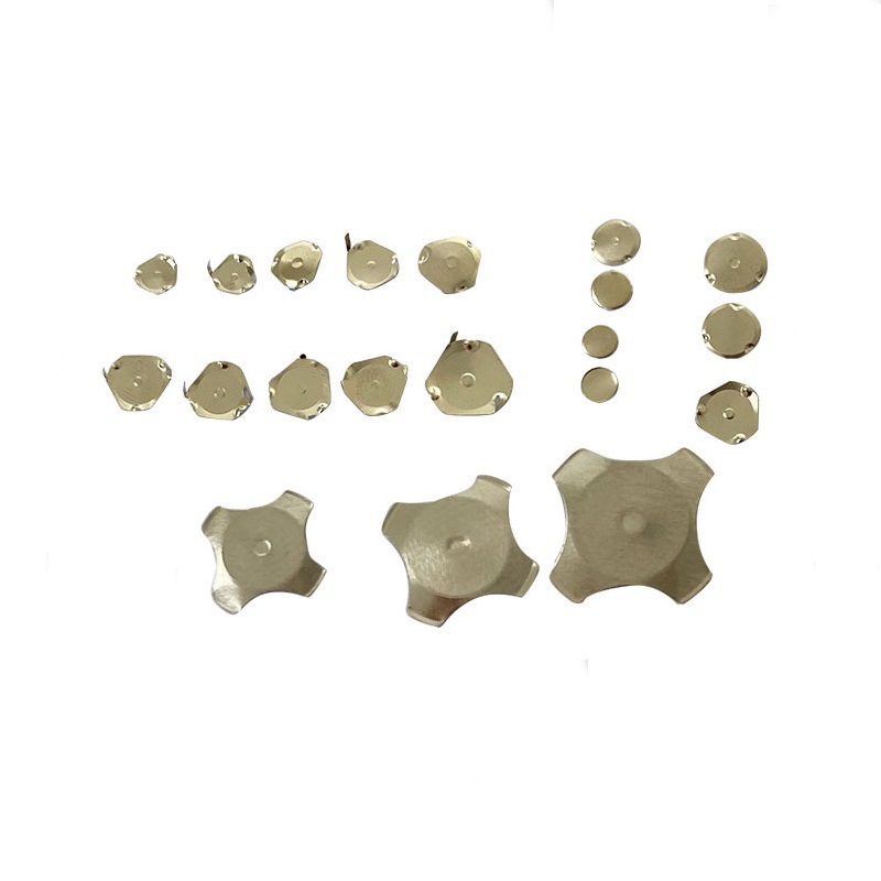 锅仔片贴纸弹片空调遥控器金属按键圆形镀银锅仔片贴片生产厂家