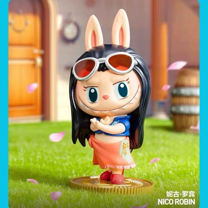 Bubble Mart THE MONSTERS LABUBU SAYING Série Caja ciega LABUBU One Piece juguetes hechos a mano