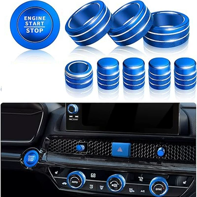 Suitable for Honda 11th generation Other Automotive Interior Supplies - section-b-air-conditioning-outlet-navigation-start-blue-10-piece-set