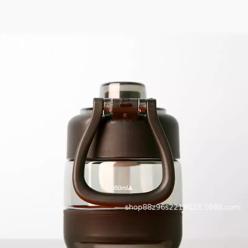 Taza de agua transparente para beber directamente de gran capacidad para comercio electrónico transfronterizo, verano, para hombres/mujeres, portátil para exteriores, taza espacial, botella de agua deportiva con pajita