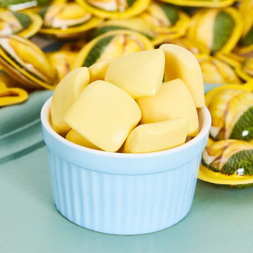 Trendy Creative 3D Durian Candies – Bulk Wholesale Wedding Favors, Thai-Style Durian Milk Candies, Perfect for Office & Casual Snacking