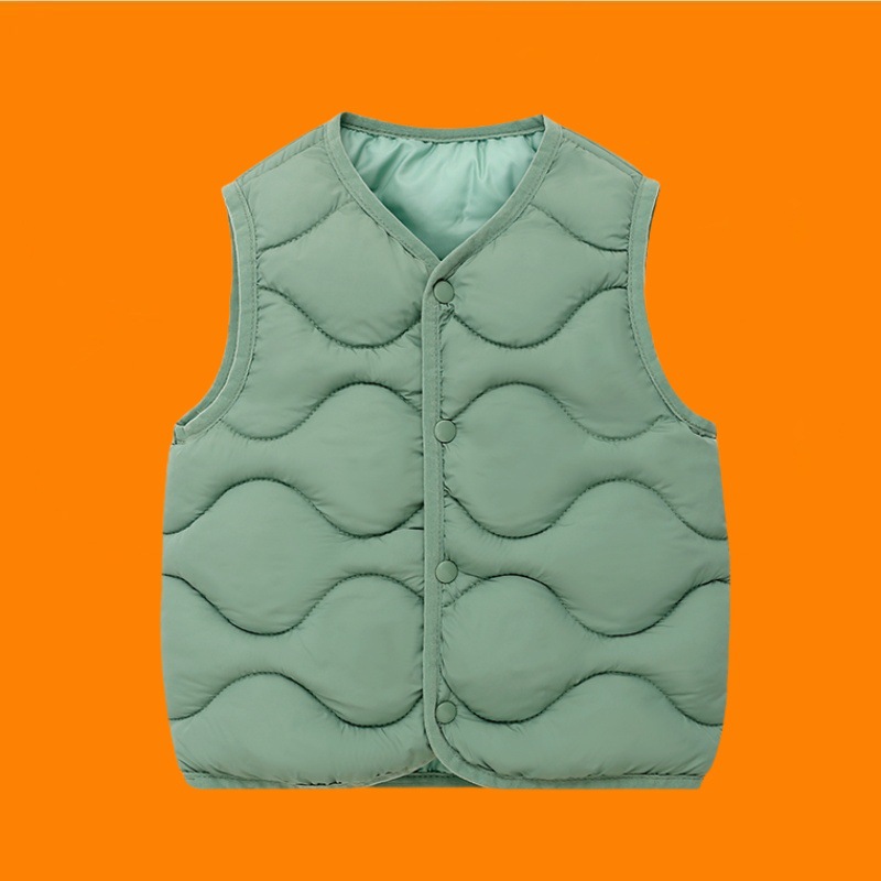 Otoño y invierno nuevo pato amarillo para niños chaleco de algodón chaleco de algodón caliente para niños pequeños, niños pequeños, niños pequeños, chaleco de algodón para niños pequeños