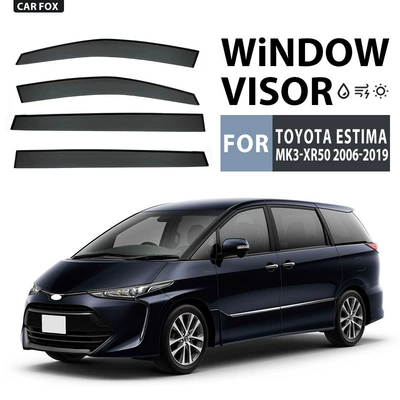 Suitable for Toyota Estima Window Visor, Car Window Rain Shield, Sun Visor, Rain Eyebrow