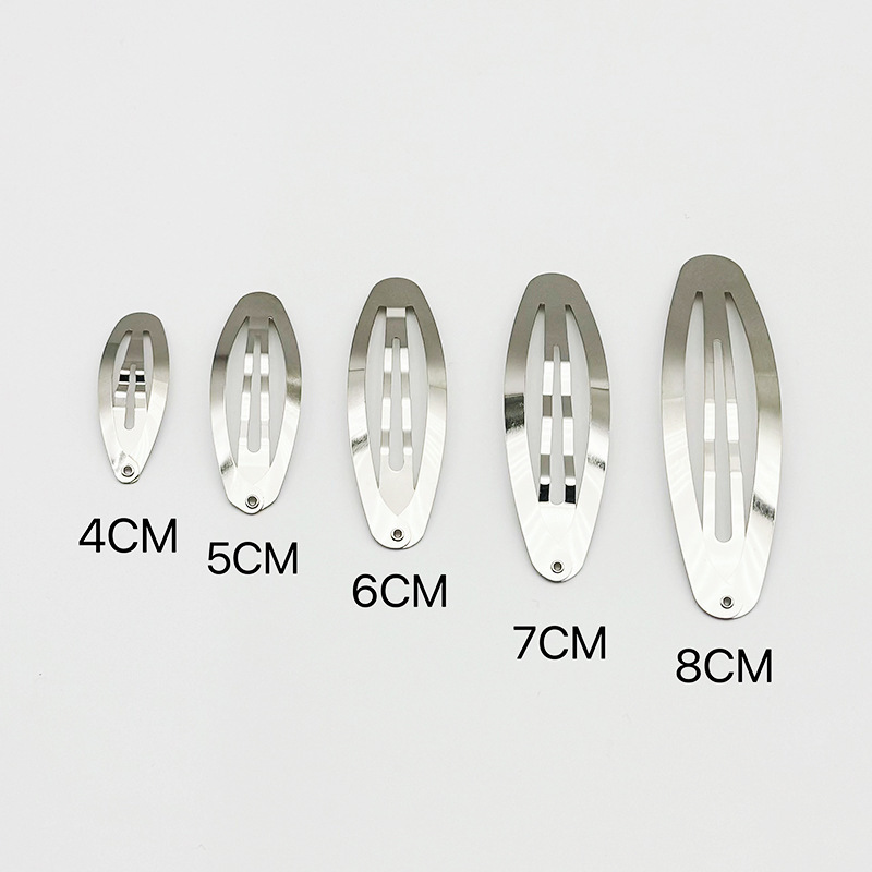 Guangdong Thickeneded Oval Three-Wave Water Drop Clip Bb Clip to Make Hairpins Kidsren's Hairpins DIY Headwear Accessories