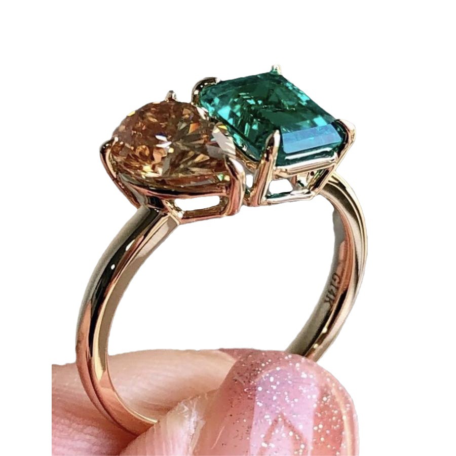 Universal creative design stone inlay with zircon