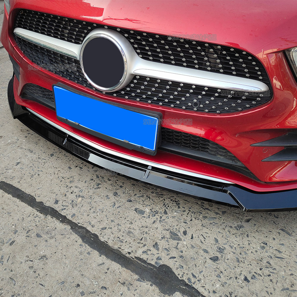 Suitable for Mercedes-Benz A- Class W177 modified front shovel 2019-2022 front bar surrounding lower lip movement three-stage