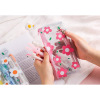 Brand capacious pencil case, Japanese stationery for elementary school students, storage bag PVC, flowered