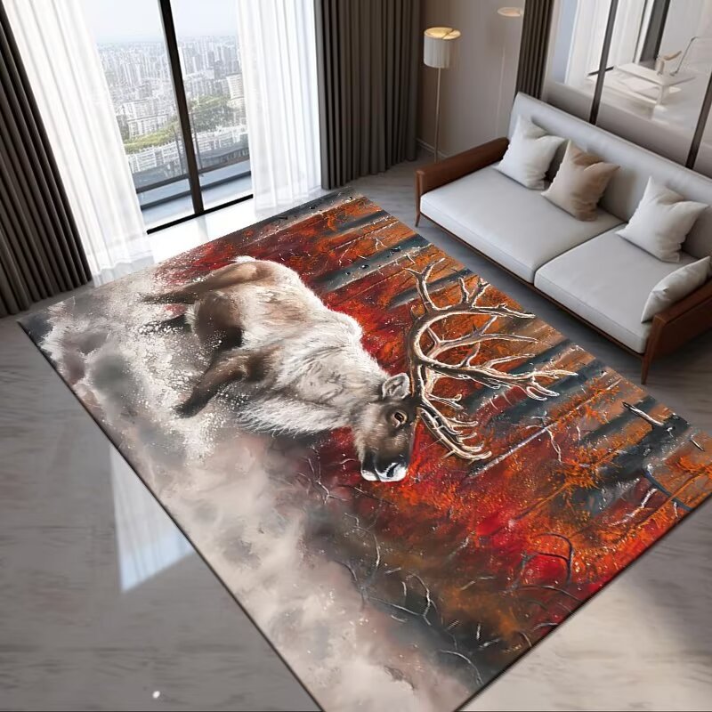動物地毯客廳沙發地毯書房茶几墊子家用房間飄窗地墊床邊臥室地墊