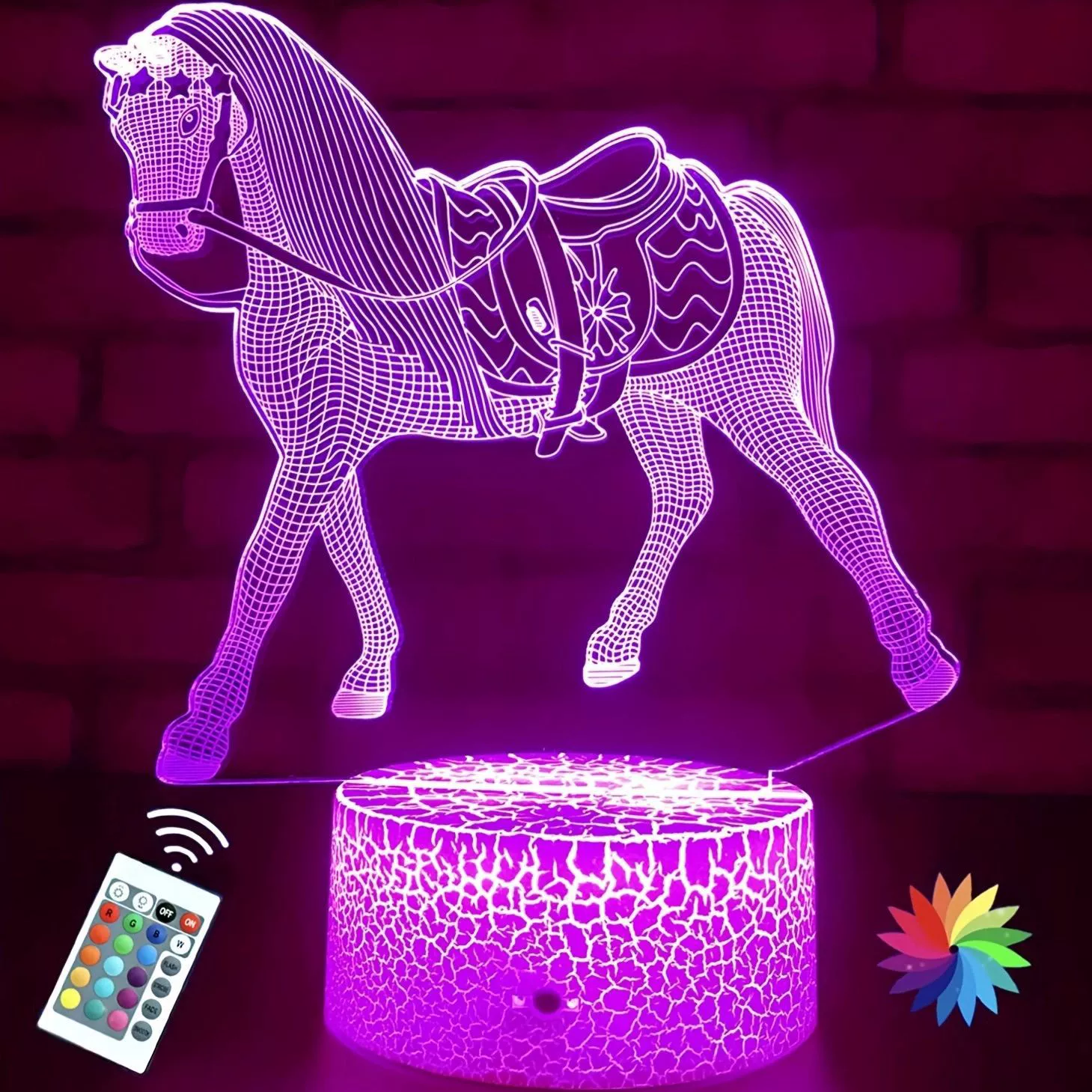 Ночник, LED лебедь, сенсорная настольная лампа, подарок на день рождения, 3D, пульт, защита глаз