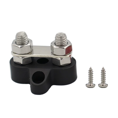 Power supply, ignition system accessories | Connection Stud - black-double-stud-with-gasket-m8