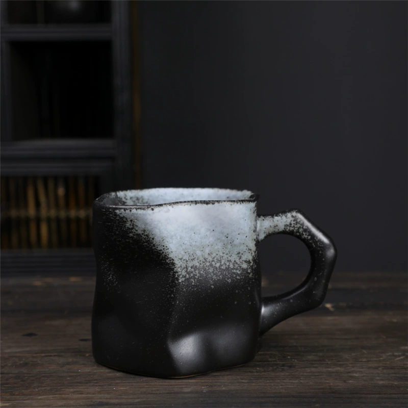 Alien ceramic cup high -value coffee cup retro Mark cup cross -border supply irregular cup rough pottery cup