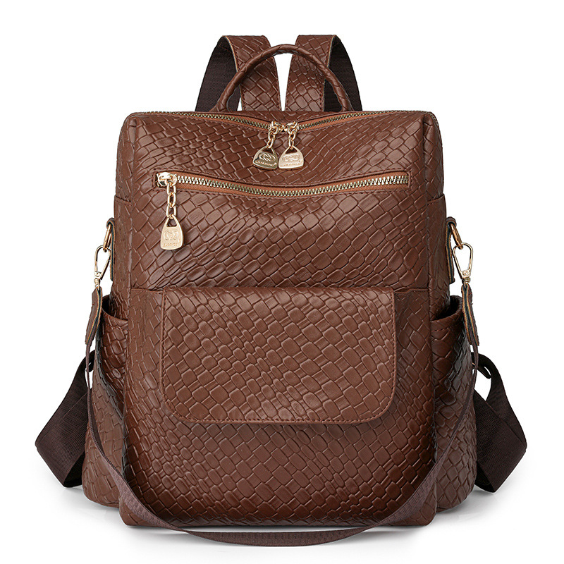 Nueva moda moda todo-fósforo mochila mujer cuero suave ligero viajes al aire libre mochila para mujer bolso de viaje al por mayor