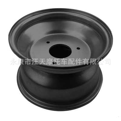 ATV four-wheel beach motorcycle accessories 50-125CC 16x8-7 inch three-hole wheel hub tire rim steel ring (Hub) - 73inch-hole-wheel-hub-black
