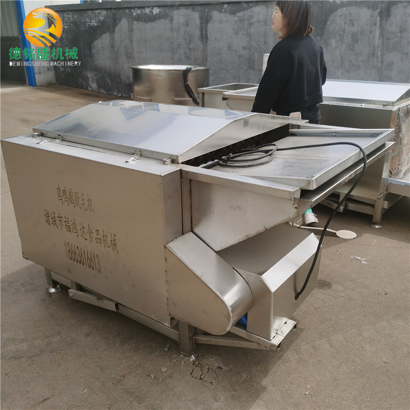 屠宰家禽毛设备 贵港覃塘区鸡鸭鹅七轴脱毛机 褪鸡鸭鹅羽毛机