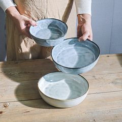 【巨好看實用的深盤大集合】日式大號家用陶瓷菜盤湯盤意面盤微瑕