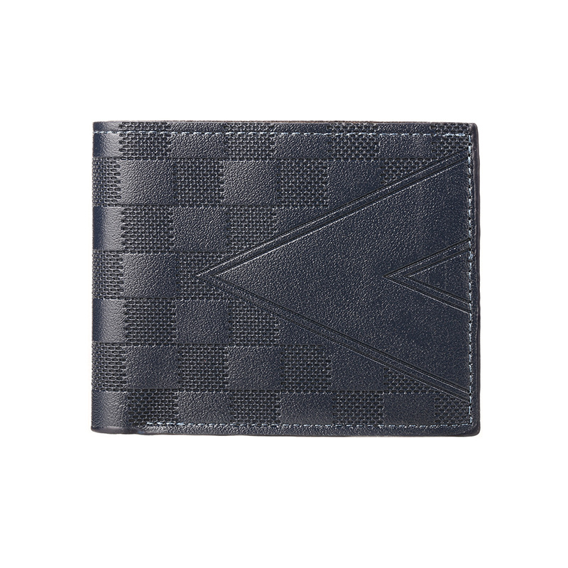 Aliexpress bolso de negocios para hombres corto de mediana edad, estilo horizontal de lujo ligero de alta calidad, multi-tarjeta pequeña cartera al por mayor