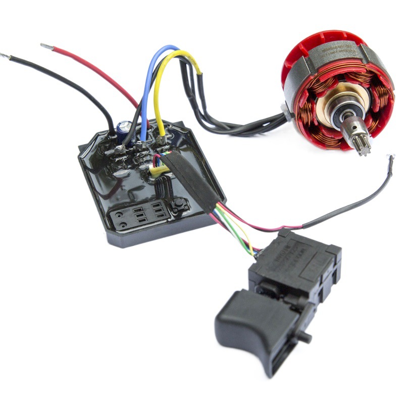 2106/169 Panel de Control de montaje de llave eléctrica de litio de SIETE DIENTES motor sin escobillas accesorios del interruptor del rotor