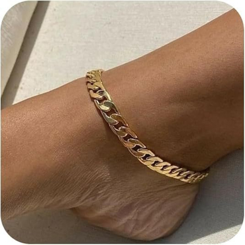 Set collana e bracciale a catena cubana da uomo in acciaio_voghion.com