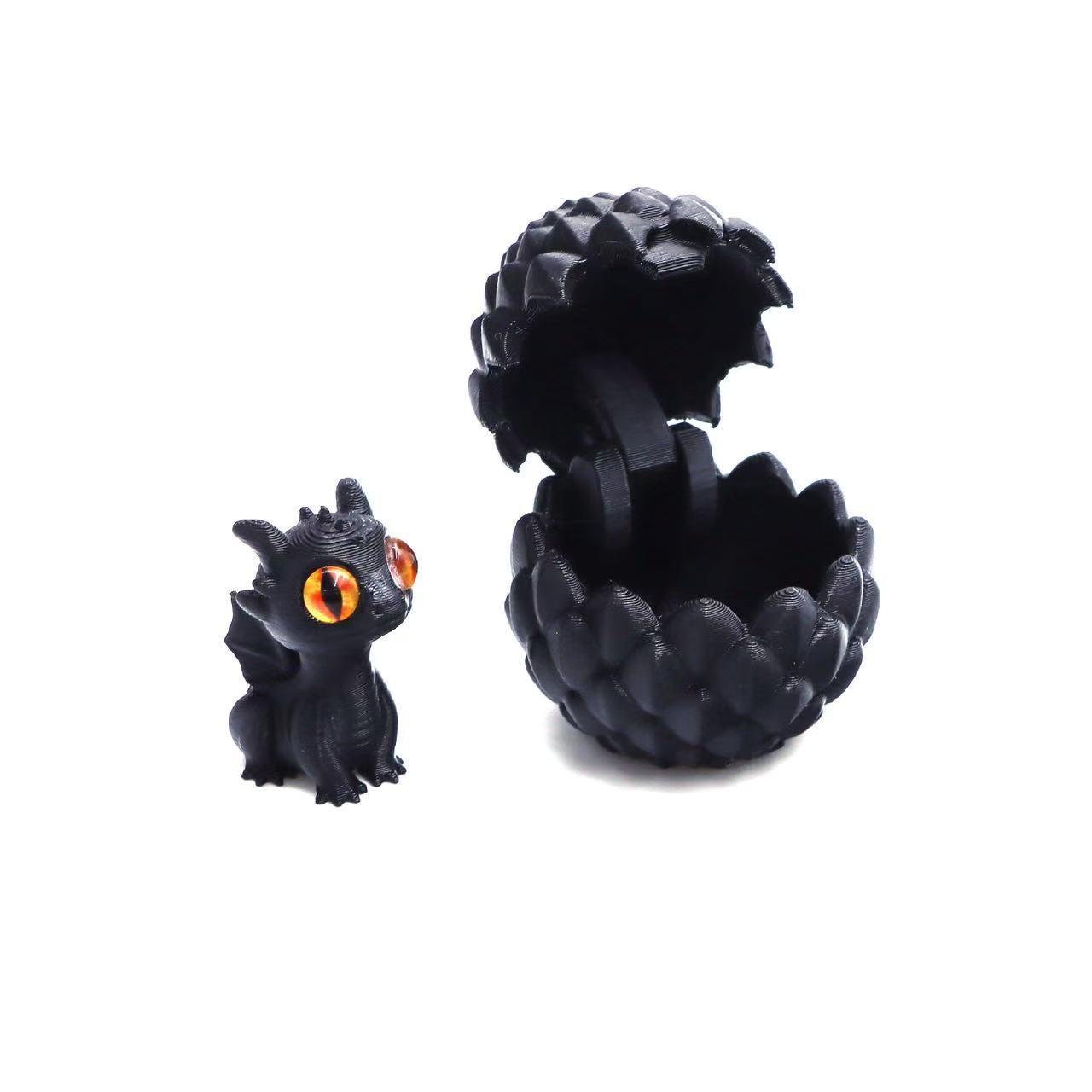 플립커버 샤오롱 에그 + 샤오롱 바오-블랙