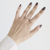 Fashionable brand ring, Korean style, internet celebrity, on index finger, 925 sample silver