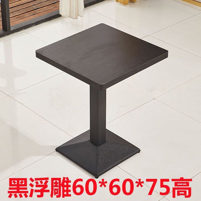 奶茶店桌子西餐厅小吃店食堂大理石快餐桌饮咖啡厅商用餐桌长方桌|undefined