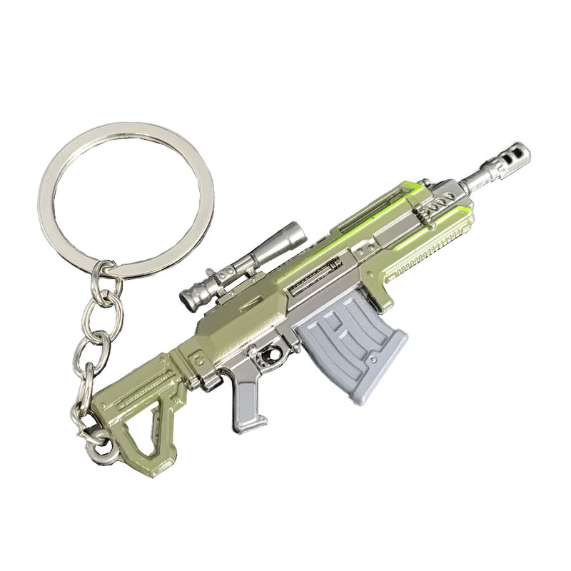 迷你吃鸡小枪9CM R-36爆裂铳金属武器模型摆件钥匙扣挂件男友礼物|undefined